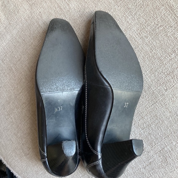 Vintage Black Leather Rinaldi Shoes Size 37 - Picture 4 of 7